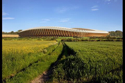 Exterior of the proposed Forest Green Rovers stadium